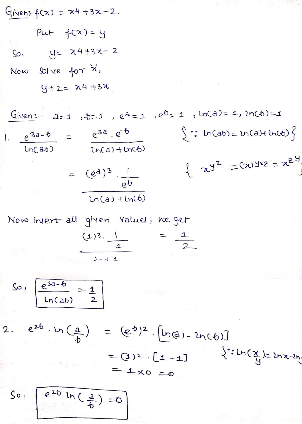 Algebra homework question answer, step 2, image 1